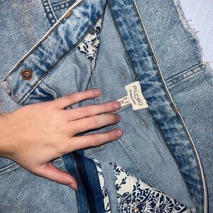 Pilcro Women's Light Blue Jean Split Skirt